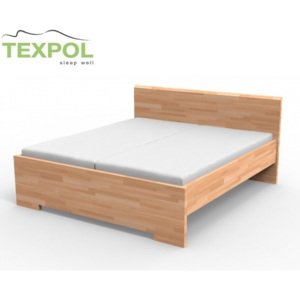 Luxusná masívna posteľ MONA Veľkosť: 210 x 200 cm, Materiál: BUK prírodný