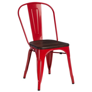 Design2 Stoličky Paris Wood červená sosna kartáčovaná