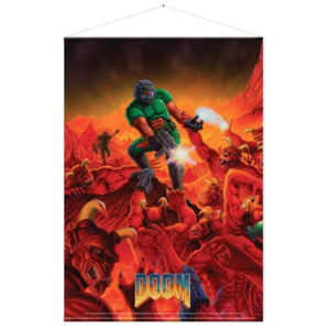 Textilný plagát Doom - Retro