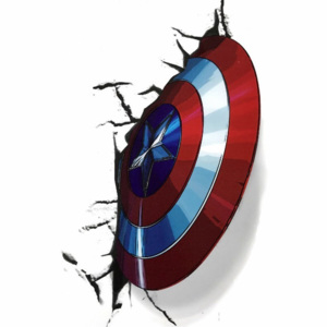 ZooYoo Samolepka na stenu "Captain America - štít" 25x30 cm