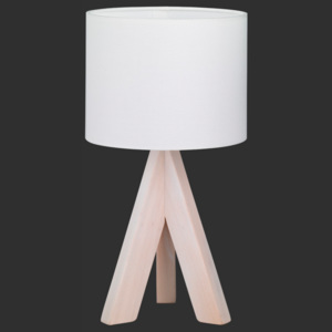 Trio GING | drevená stolná lampa Farba: Biela