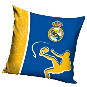 Carbotex · Vankúš FC Real Madrid - modro / žltý futbalista - 40 x 40 cm