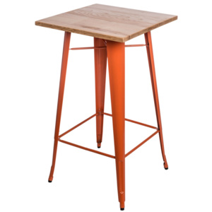 Design2 Stôl barový Paris Wood oranž jaseň