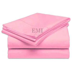 Plachta posteľná ružová pevná EMI