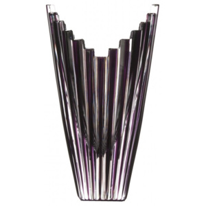 Krištáľová váza Mikado, farba fialová, výška 155 mm