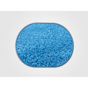 Vopi koberce Kusový koberec Color shaggy modrý ovál - Navrhněte si vlastní rozmer a tvar - klikněte zde cm