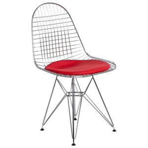 Design2 Stoličky Net červený samostatný vankúš
