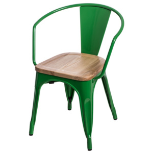 Design2 Stoličky Paris Arms Wood zelená jaseň