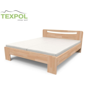Komfortná masívna posteľ SOFIA Veľkosť: 200 x 140 cm, Materiál: BUK morenie jelša