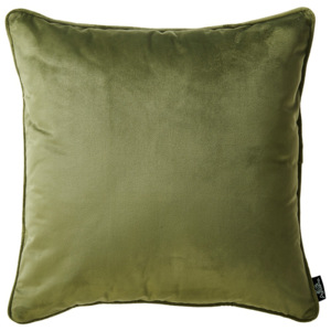 Zelená obliečka na vankúš Apolena Velvet, 45 × 45 cm