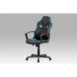 Kancelárská stolička KA-N660 BLUE čierná / modrá Autronic
