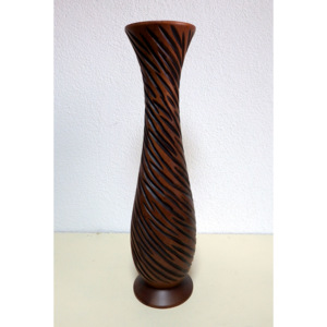 Váza hnedá mangové drevo 60 cm