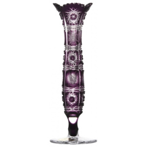 Krištáľová váza Paula I, farba fialová, výška 230 mm