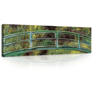 Obraz na plátne: Lekná, Claude Monet - 145x45 cm