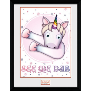 Rámovaný Obraz - Unicorn - Emoji