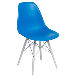 Design2 Stoličky P016V PP modrá / biela