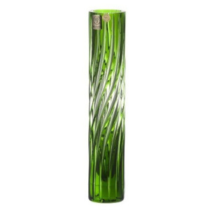 Krištáľová váza Zita, farba zelená, výška 230 mm