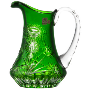 Krištáľový džbán Thistle, farba zelená, objem 950 ml