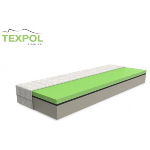Vysoký komfortný matrac PEGAS PLUS Veľkosť: 200 x 100 cm, Materiál: Bamboo