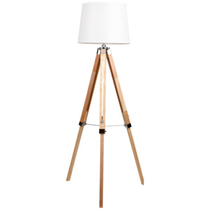 Maxlight TRES | stojaca lampa na drevených nohách