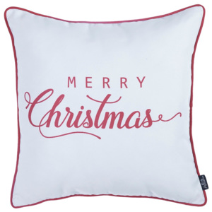 Bielo-červená obliečka na vankúš Apolena Honey Merry Christmas, 45 × 45 cm