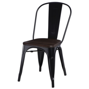 Design2 Stoličky Paris Wood čierna sosna kartáčovaná