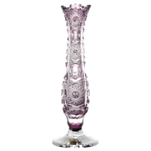 Krištáľová váza Petra II, farba fialová, výška 230 mm