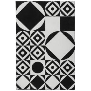Obsession koberce akcia: Kusový koberec Black and White 394 Black - 160x230