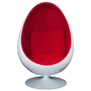 Design2 Kreslo Ovalia Chair biele červené