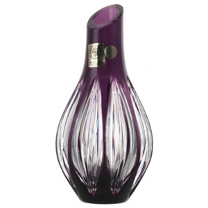 Krištáľová váza Ribwort, farba fialová, výška 150 mm
