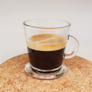 Sklenené šálky na kávu 180ml (2 ks)