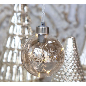 Vianočná ozdoba s LED drôtikom Ice Crystal