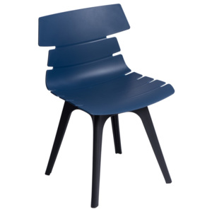 Design2 Stoličky Techno modrá, základňa čierna