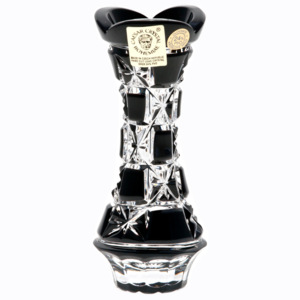 Krištáľová váza Lada, farba čierna, výška 104 mm