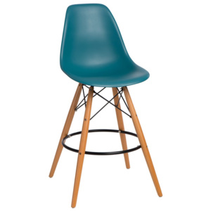 Design2 Barová stolička P016V PP navy zelená