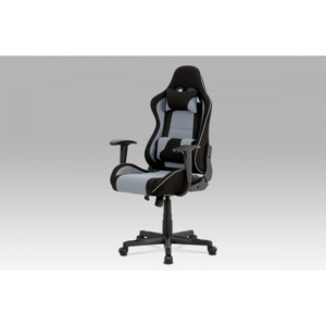 Kancelárská stolička KA-E827 GREY čierná / sivá Autronic