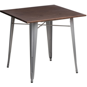 Design2 Stôl Paris Wood šedý sosna orech