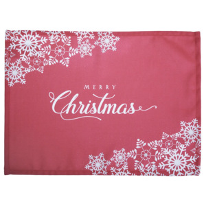 Sada 2 červených prestieraní s vianočným motívom Apolena Honey Merry Christmas, 33 × 45 cm