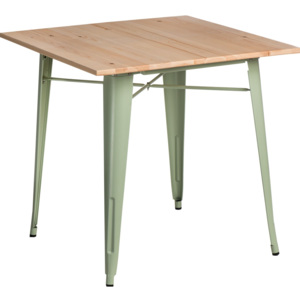 Design2 Stôl Paris Wood zelený prírodný sosna