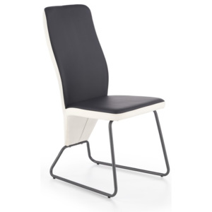 Jedálenská stolička K300 biela / čierna Halmar