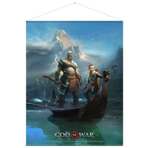 Textilný plagát God of War - Father and Son