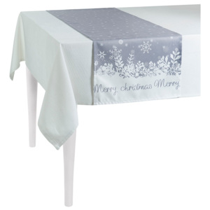 Sivý vianočný behúň na stôl Apolena Honey Christmas, 40 × 140 cm