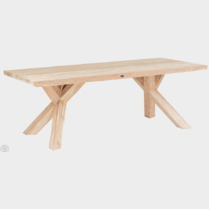 FaK Teakový stôl pevný 100x220 cm SPIDER
