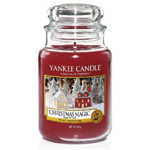 Yankee Candle červená sviečka Christmas Magic Classic veľká