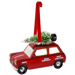 Vianočná ozdoba Red Car