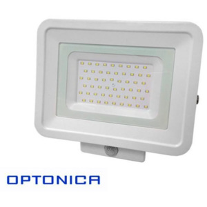 Optonica LED reflektor 50W neutrálna biela + senzor pohybu
