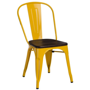 Design2 Stoličky Paris Wood žltá sosna kartáčovaná