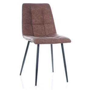 Jedálenská stolička COOL, 45x88x38, hnedá/čierna