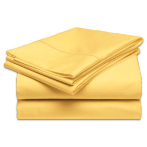 Plachta posteľná žltá pevná EMI