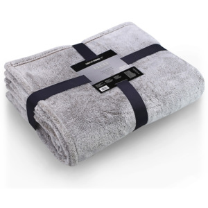 Sivá deka z mikrovlákna DecoKing Soft, 150 × 200 cm
